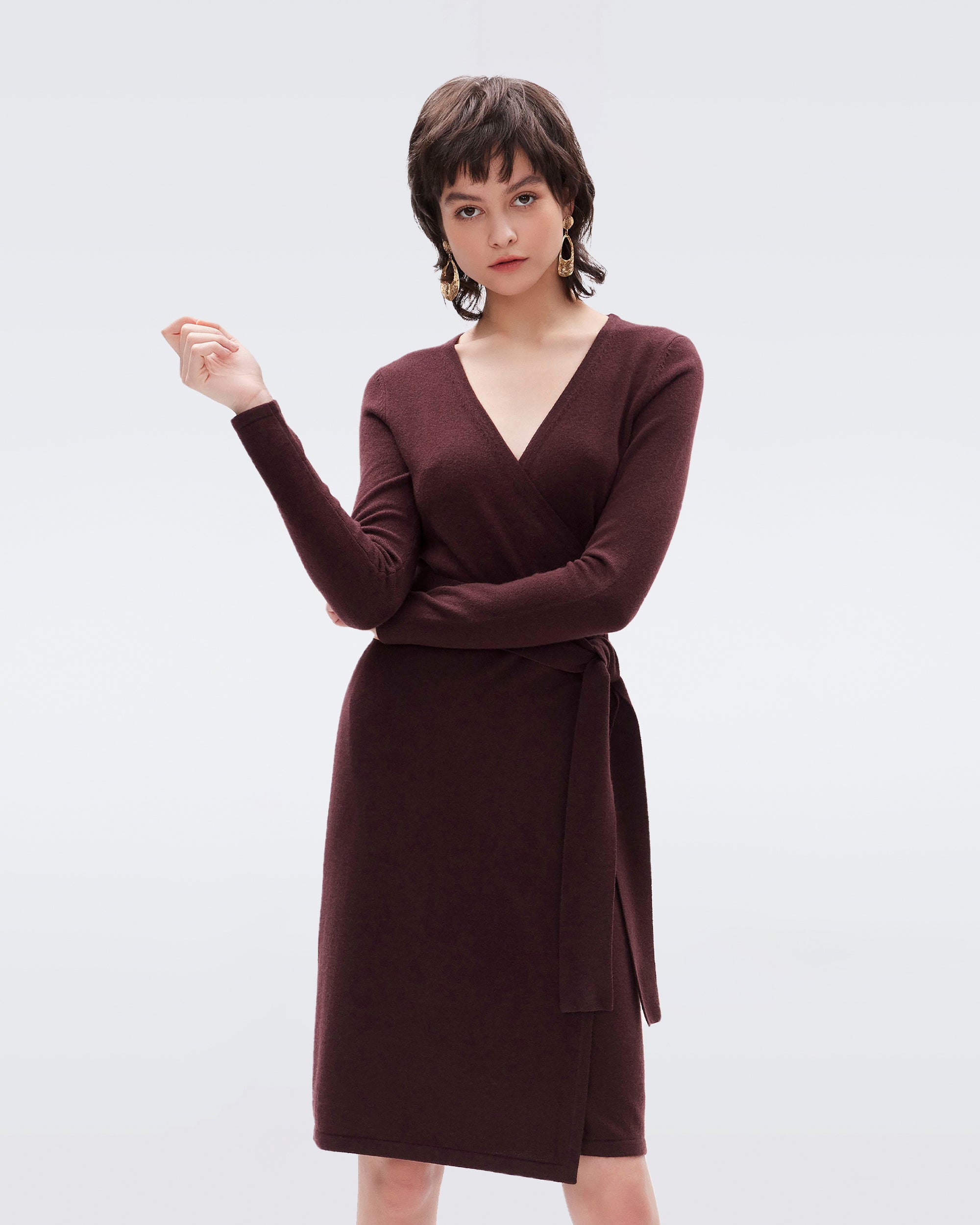 Linda Wool-Cashmere Wrap Dress – Diane von Furstenberg